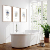 Pictures for bathrooms | set of 3 Coastal wall prints