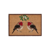 Coir Doormat Christmas & Halloween Design - Robin / 40X60 cm - Doormat