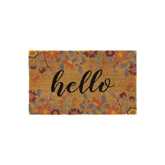 Coir Inserts (23x53cm) and Surrounds (45x75cm) - Floral Hello - Doormat