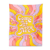 Come As You Are Retro Tapestry