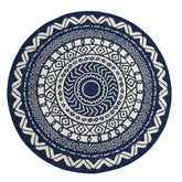 County Circle Indoor/Outdoor Rug | 11659A - Ø 133 cm / Blue - Rugs