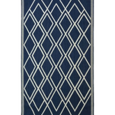 County Diamonds Indoor/Outdoor Rug | 11651A - 80X150 cm / Navy - Rugs