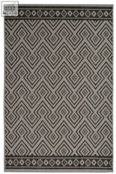 County geo grey indoor outdoor rug with gray and black geometric diamond pattern perfect for indoor or outdoor use