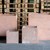 Cubrosa | Blushstone – 100cm XXL Concrete Square Planter – 782L Block Plant Pot