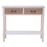 Heritage 2 Drawers White Console Table