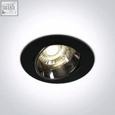 Black recessed ceiling light from dark mirror reflector range with polished chrome reflector 10w cob led adjustable design