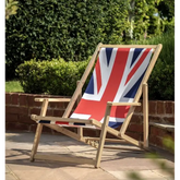Deck Chair - Union Jack - outdoor table and chairs