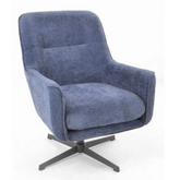Delta Swivel Arm Chair - Blue