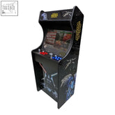 Black deluxe 24 home edition star wars arcade machine with darth vader graphics illuminated buttons and alpha max screen protection
