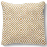 Diamond Design Woven Cushion 45x45 cm - Gold - Home Accessories