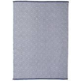 Diamond Navy Hand-woven Rug - Rugs