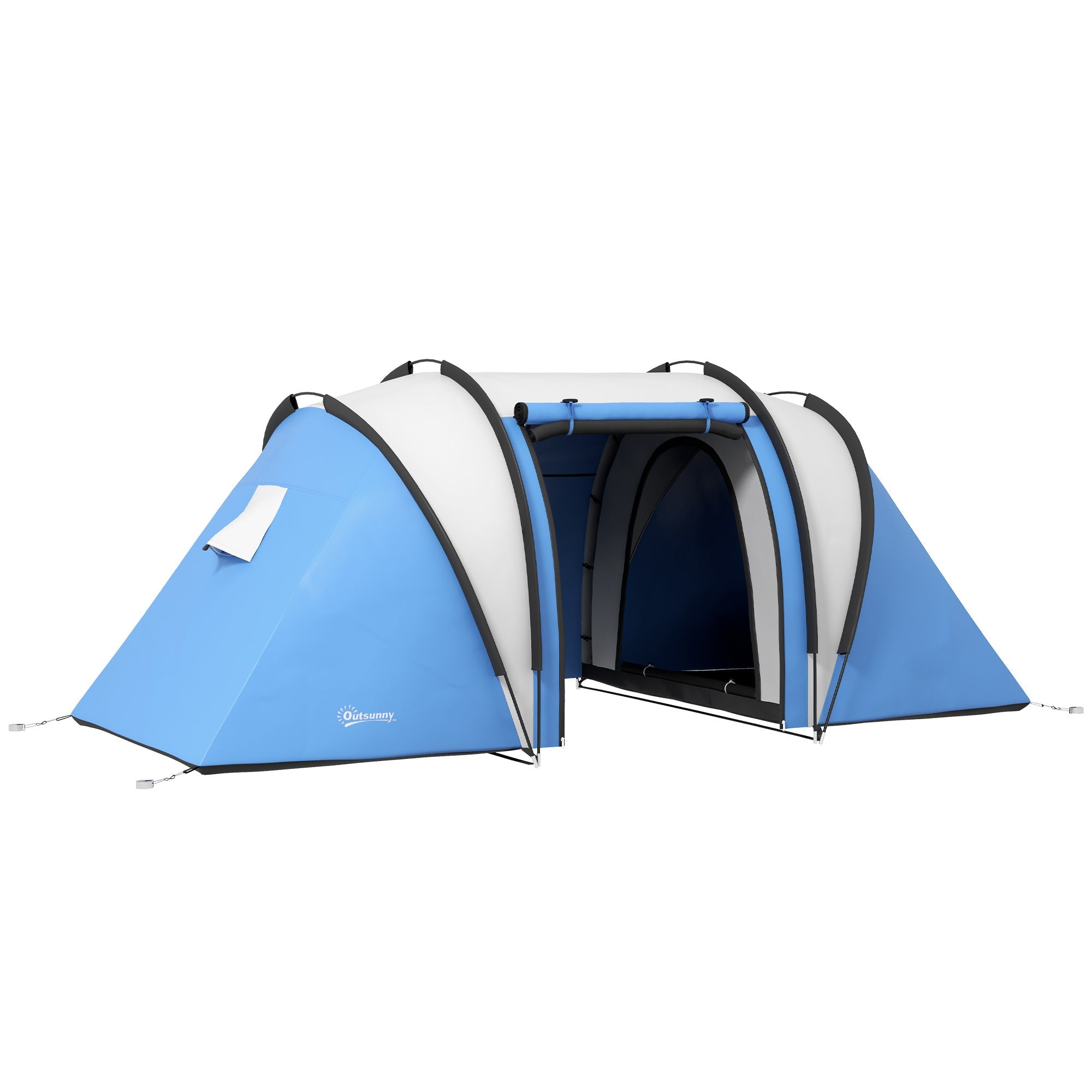 3000mm waterproof tent Outsunny Camping Tent with 2 Bedrooms and Living Area, 3000mm Waterpro – Wish Interiors