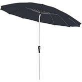Black doppler asia look sl-az crank umbrella with aluminium crank pole and anthracite rain-repellent canopy