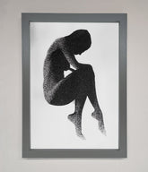 Dotted Figure Framed Poster