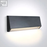 Modern black rectangular led wall light with matte finish warm led light made of abs and pc meets standard en60598-1