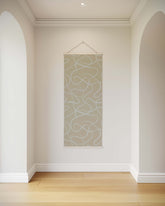 Large Abstract Wavy Line Tapestry