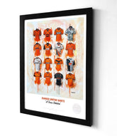 Dundee United A3 Framed Print – Iconic Tangerines Shirt Wall Art