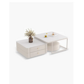 Eclipse Nesting Coffee Table SEt, White| DC Concept