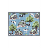 Eco-Friendly Farm Inspired Mat - Farmyard Tractors Cows / 65X85 cm - Doormat