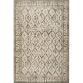 Eco-Washable Cream Rug Botanicals Design - 120X185 cm - Rugs