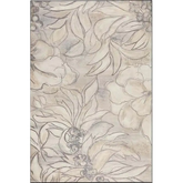 Eco-Washable Cream Rug Floral Design - 120X185 cm - Rugs