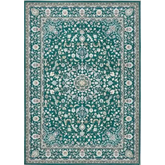 Eco-Washable Green Rug Medallion Design - 120X170 cm - Rugs