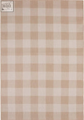 Beige and cream checkered ecology outdoor rug with woven texture perfect as outdoor rug beige 700be model
