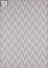 Gray and off-white chevron patterned ecology outdoor rug grey perfect for outdoor use with durable 600g material