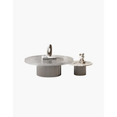 Eirik Coffee Table & Side Table Marble & Acrylic