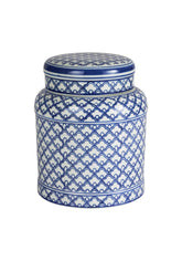 Eleanor Cobalt Trellis Canister - Small