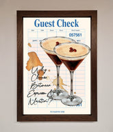 Espresso Martini Framed Wall Art