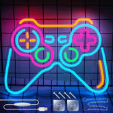 Vibrant eufrozy dimmable led neon light shaped like a colorful classic game controller for kids and gamers bedroom decor