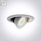 White recessed 12w led spotlight with sleek modern design and textured lens requires 350ma driver en60598-1 standard