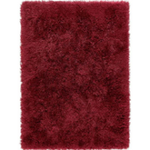Extravagance Wine Red Shaggy Rug - 80X150 cm - Rugs