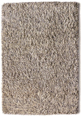 Imperial Mid Grey Mix Shaggy Pile Wool Rug