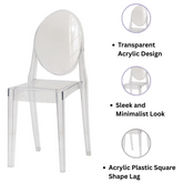 GHOST CLEAR PLASTIC CHAIR DINING CHAIR