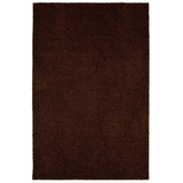 Fiji Chocolate Brown Washable Solid Shaggy Rug - 100X150 cm - Rugs