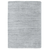 Fine Stripes Silver Grey Wool Rug - Rugs