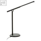 Finley black touch desk lamp with a sleek black touch design and adjustable arm for modern minimalist lighting