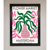 Flower Market Amsterdam Framed Poster - A3 (29.7 x 42 cm) / Black - Framed Print