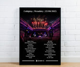Coldplay Personalised Fireworks Setlist Poster - Coldplay Inspired Print