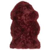 Genuine Berry Red Sheepskin Faux Fur Rug - 65X95 cm - Rugs