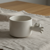 Gesture Ceramic Cup – Handmade Porcelain Coffee Cup(Okay)