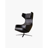 Ghoshal Egg Chair Wingback Lounge Chair With Recliner & Footstool - Swivel Chair