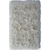 Glamour Shaggy Rug Plain Design - 120X170 cm / Cream - Rugs