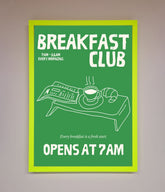 Green Breakfast Club Framed Wall Art