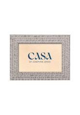 Grey Patterned Photo Frame 6x4"