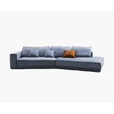 Grover Three Seater Sofa Suedue - sofa