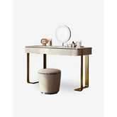 Hamlin Dressing Table With Mirror Sintered Stone