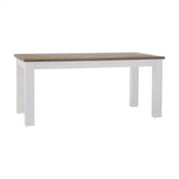Hampstead Oak Top White Dining Table